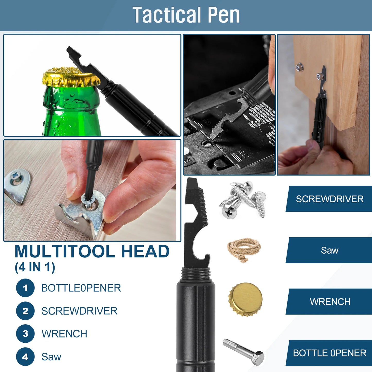 Multi Functional Tactical Pen - Krigerheim