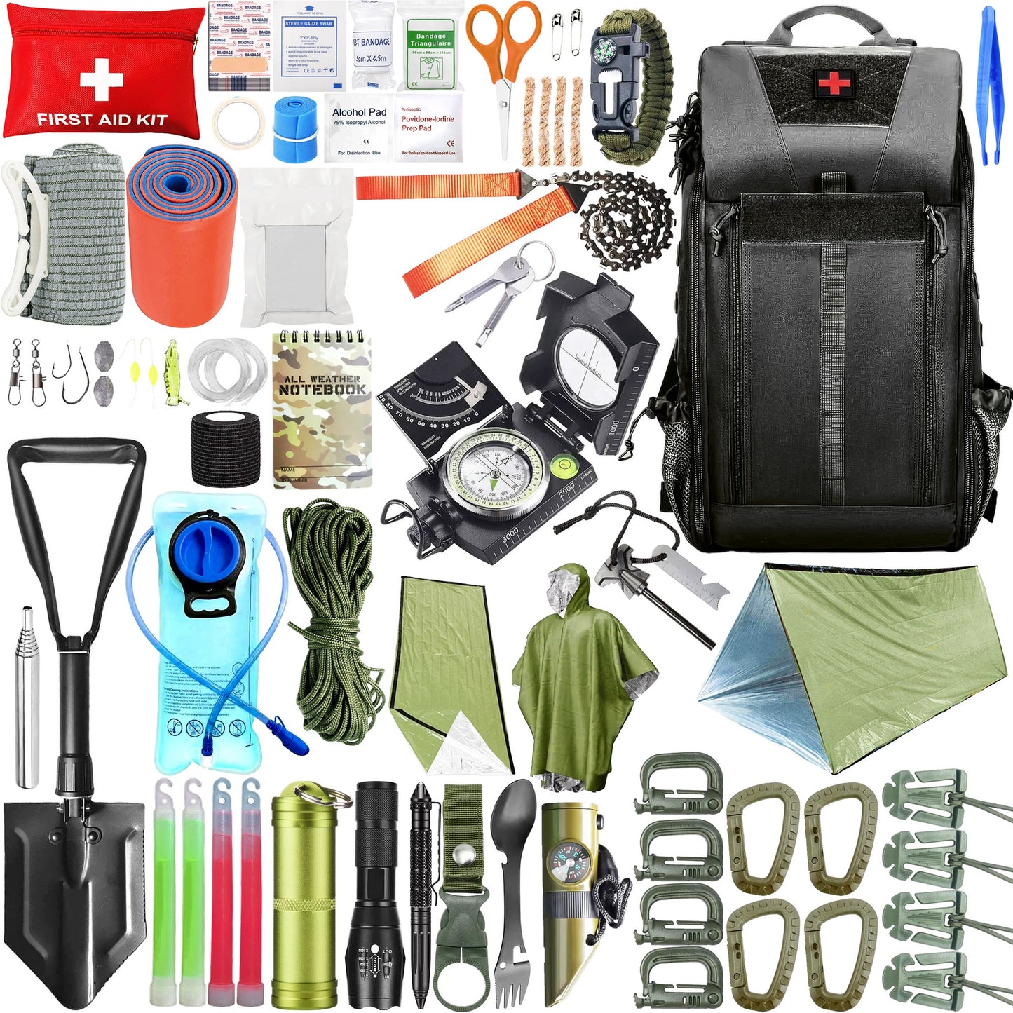 Survival Kit Medical Tactical Backpack - Krigerheim