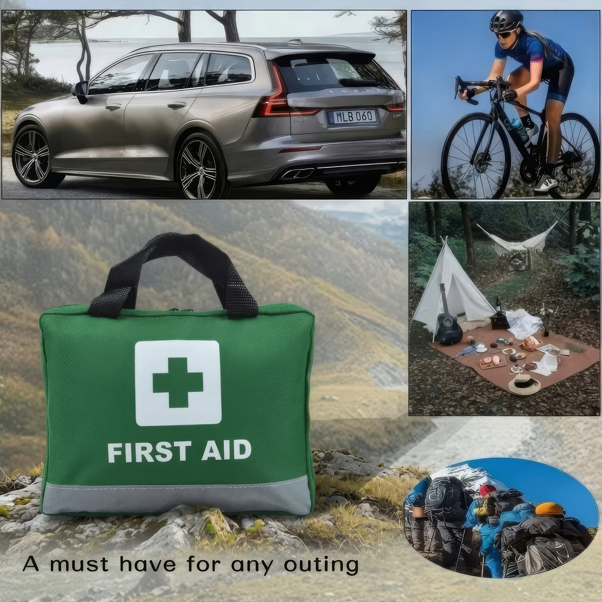First Aid Kit for Home Car Camping & Travel | 160+ Piece