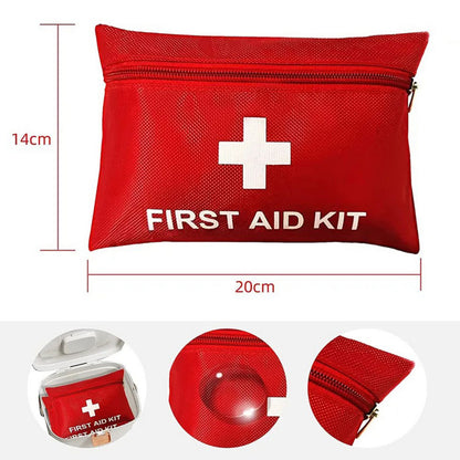 76-Piece Survival & First Aid Kit with MOLLE Pouch for Camping & Emergencies